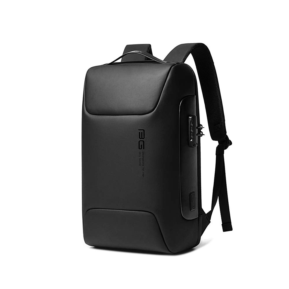 Mochila Bange Gris Impermeable antirrobo 39L con Puerto USB y Tira Reflejante para Portátil y Viajes
