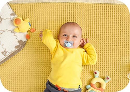 MAM Clear Orthodontic Pacifier, Bebé, 0-6 Meses, 2 piezas, colores surtidos
