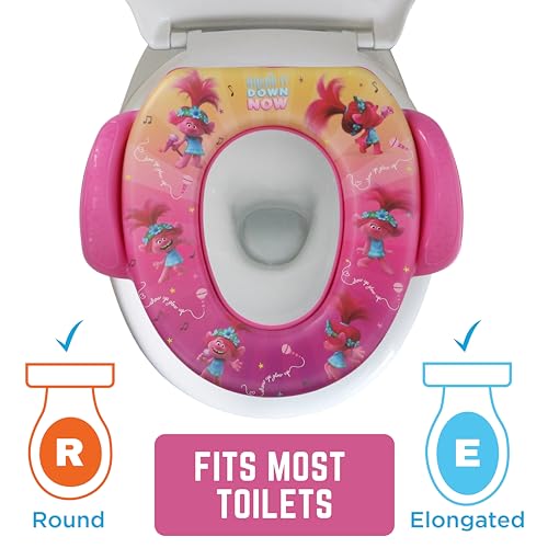 Asiento Blando Universal NBC Trolls en Rosa para Orinal