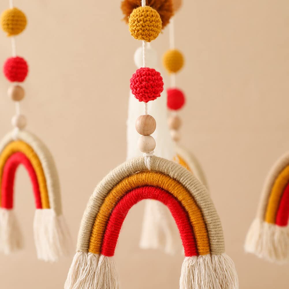 Lindo móvil para cuna con brazo móvil para cuna de bebé, soporte móvil para cuna de bebé, soporte móvil para cuna – Móvil neutro de género para decoración de guardería, accesorio móvil para cuna de bebé para decoración de guardería