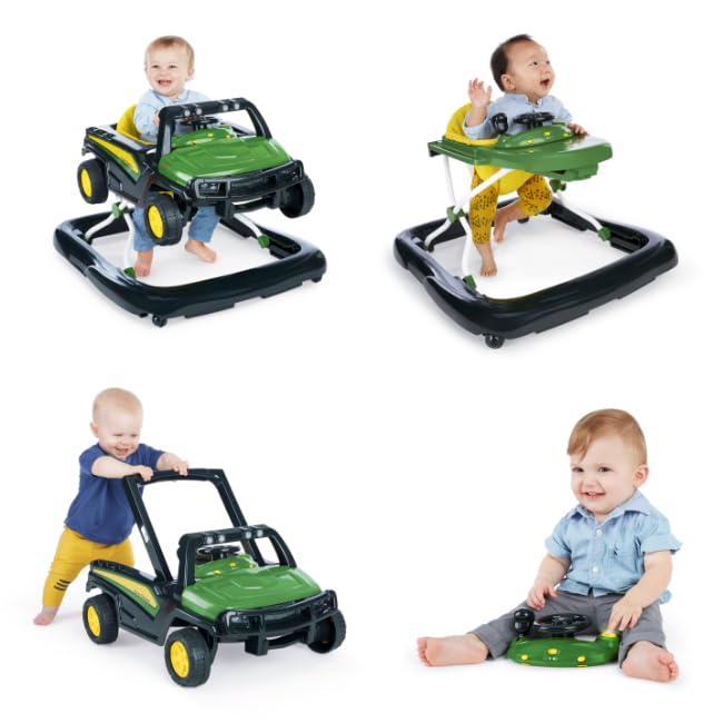 Bright Starts John Deere Gator 3 maneras de jugar Walker, a partir de 6 meses
