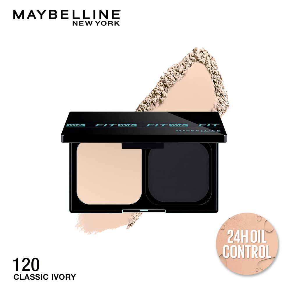 FIT ME POWDER FOUNDATION 120 CLASSIC IVORY + Corrector de Maquillaje Instant Age Rewind, Neutralizer, 6 ml