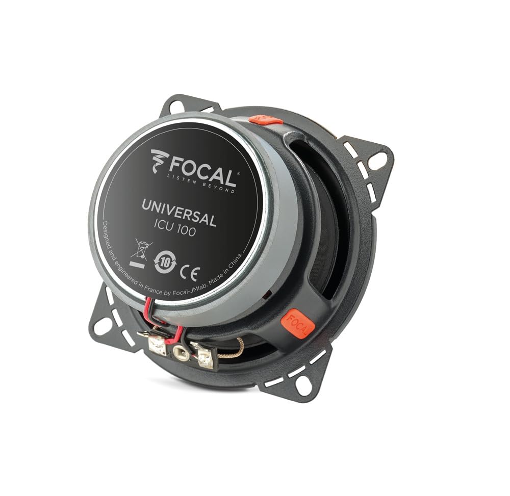 Focal ICU 100 Kit coaxial de 4 pulgadas, RMS: 500W - MAX: 100W