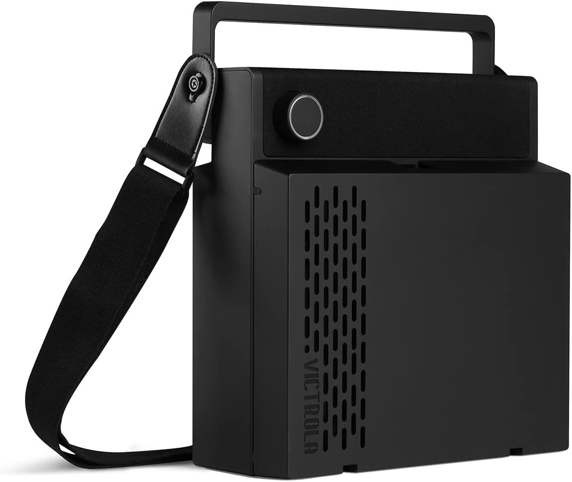 Tocadiscos Portátil Victrola Revolution GO Negro 3 Velocidades Bluetooth con Altavoces Integrados