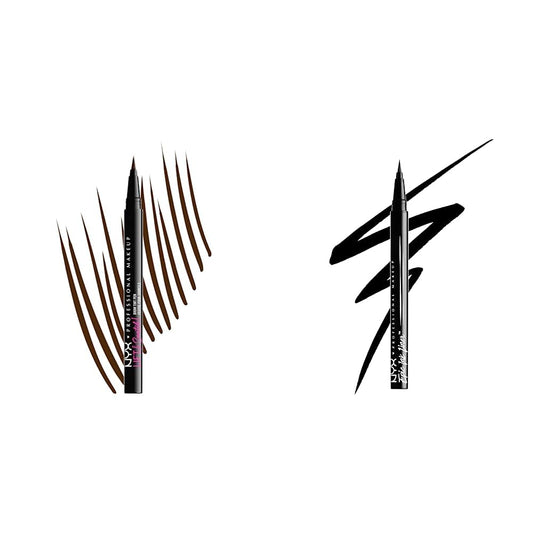 Nyx Professional Makeup Delineador de cejas lift and snatch brow tint pen espresso + Delineador líquido, Epic Ink Liner, Nyx Professional Makeup, 1ml