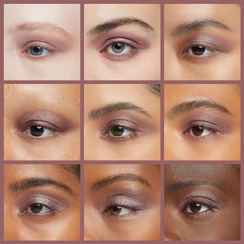 Palladio Barra de sombra de ojos impermeable con esponja mezcladora, aplicación duradera y sin esfuerzo, Burgundy Shimmer