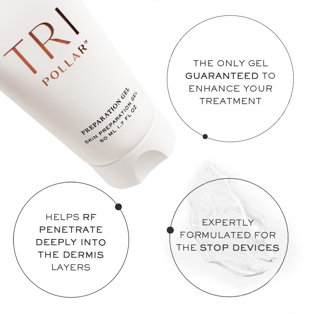 TriPollar Stop Preparation Gel 50 ml - Improve the use with RF facial firming for all stop devices (New Packaging)