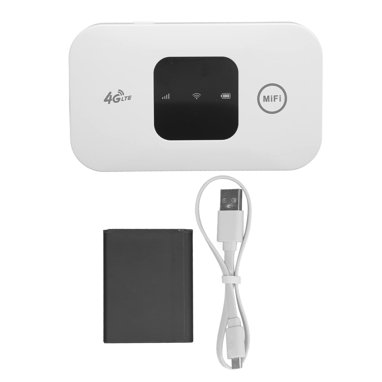 Zerone - WiFi Portátil de Alta Velocidad Portátil Pequeño 4G WiFi Móvil Hotspot Router para Teléfono Laptop Desktop Tablet White