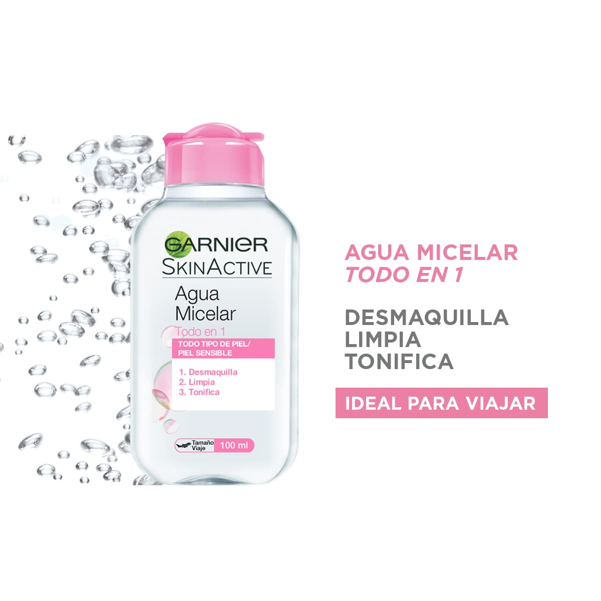 Garnier Skin Active Kit Micelar Todo en 1 400ml y 100ml + Express aclara booster serum anti manchas con vitamina c - 30 ml Serum