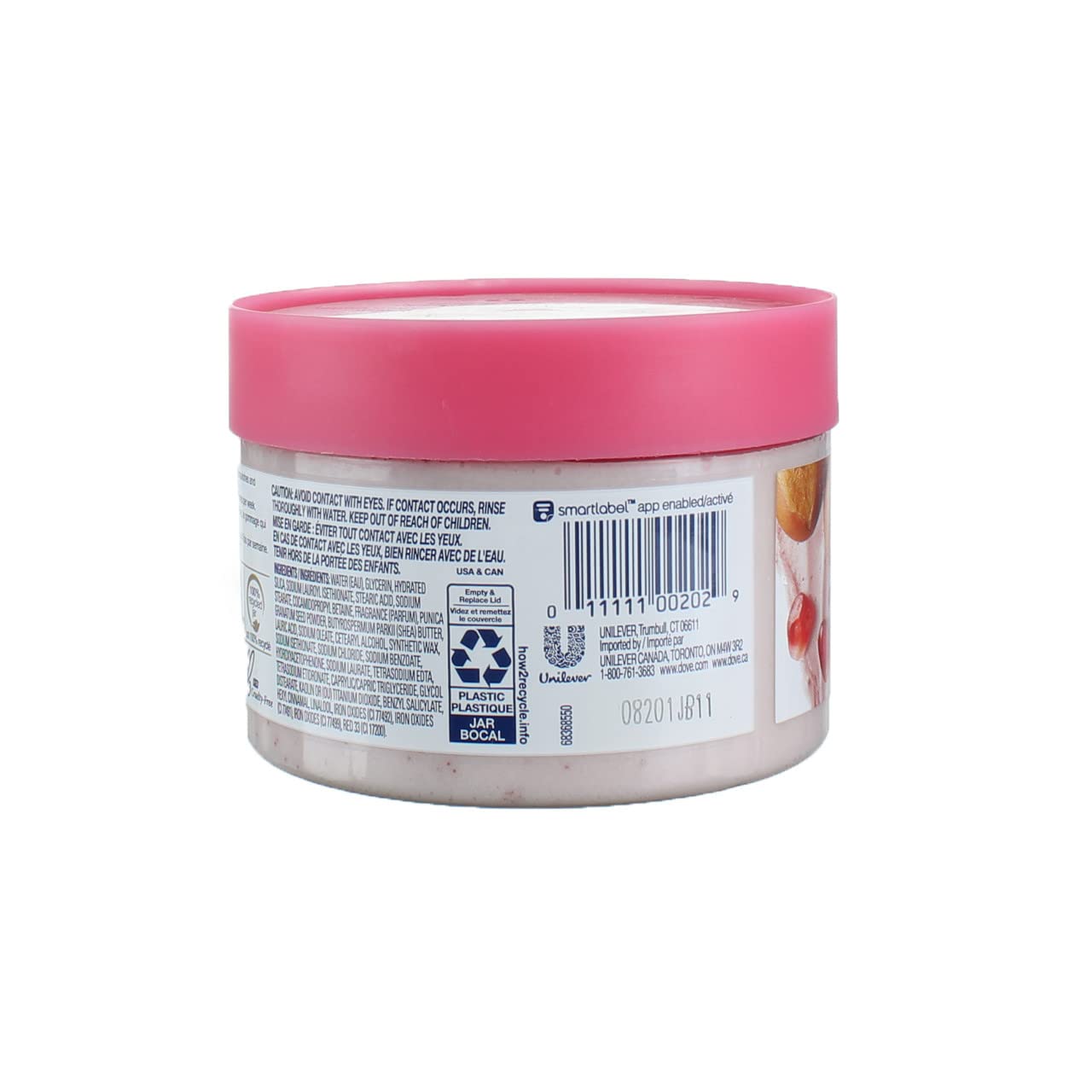 Exfoliante Corporal Dove Granada y Karité Paquete de 4
