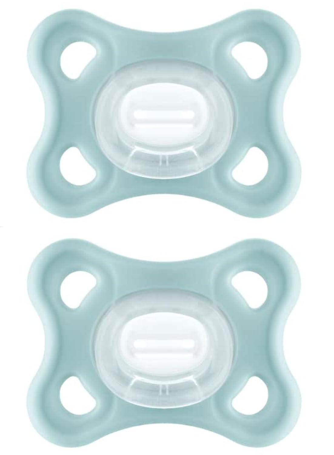 MAM Comfort - Chupetes de silicona para bebés pequeños, ligeros de una sola pieza, para recién nacidos de 3 a 12 meses, sin BPA, fácil de limpiar, mejor para bebés lactantes, con estuche esterilizador