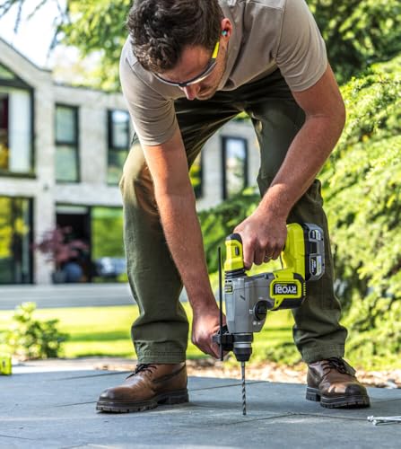 Ryobi R18SDS-0 ONE+ SDS Plus - Taladro giratorio inalámbrico (solo cuerpo) - Hyper Green
