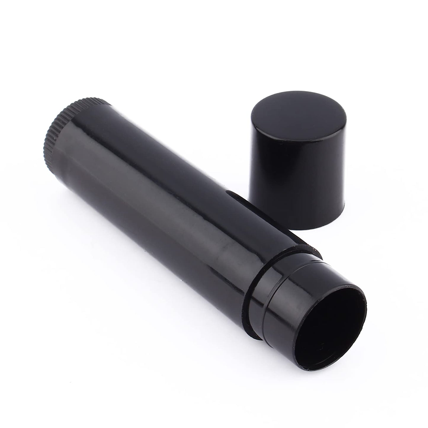 Lote 100 Unids 5 Ml Negro Claro, Contenedores de Bálsamo Labial Tubos de Bálsamo Labial Negro Tubo Contenedor de Bálsamo Labial Vacío