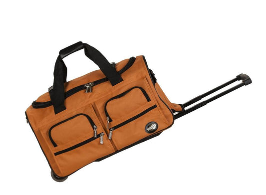 Bolsa de Lona con Ruedas Rockland Naranja 7.62