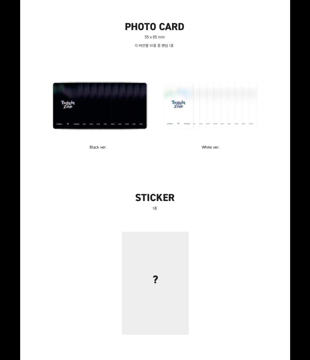 Star Crew Entertainment HA Sung Woon - Twilight Zone (3er mini álbum) Álbum (versión negra)