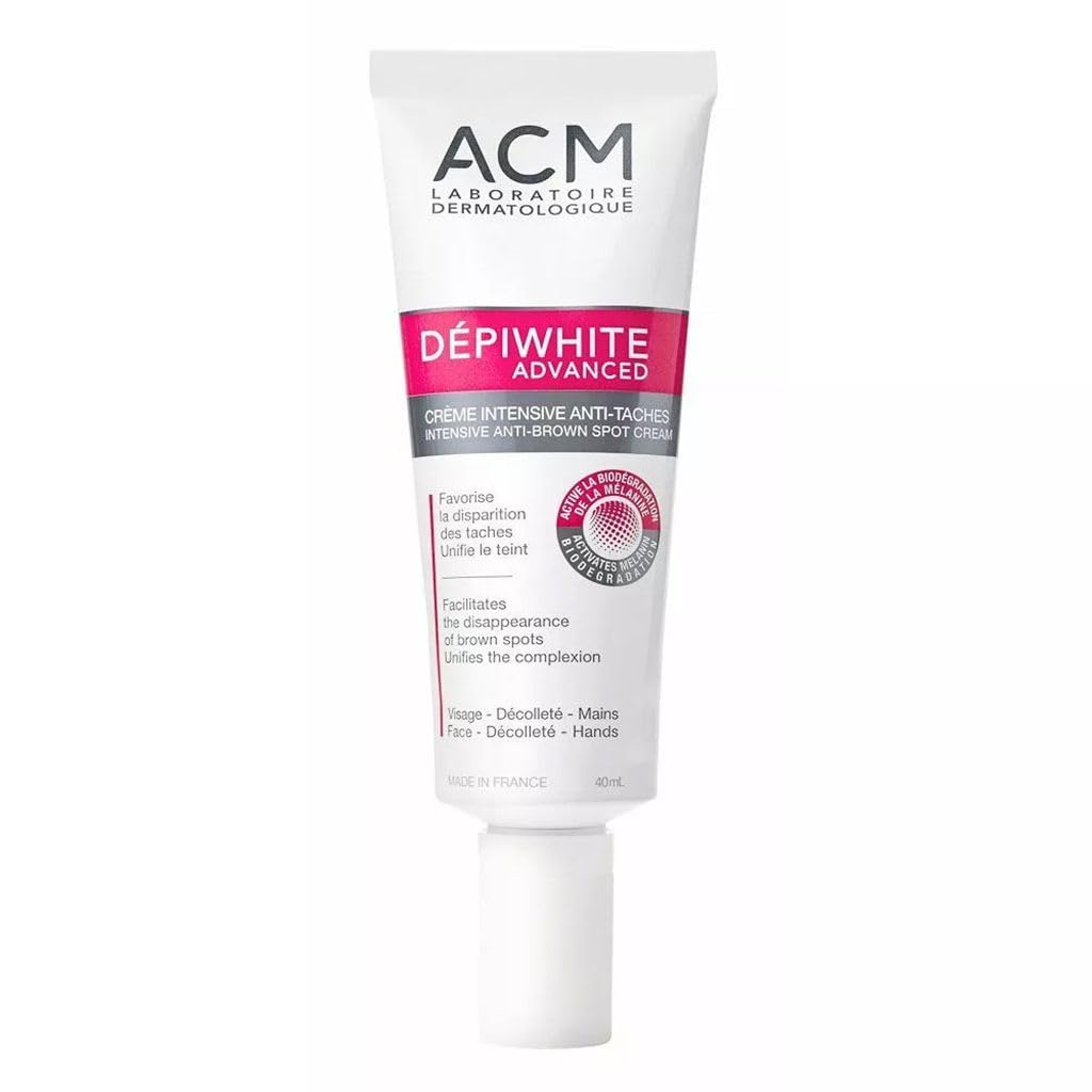 Crema despigmentadora avanzada ACM Depi White - 40 ml - Tratamiento dermatológico para manchas en la piel