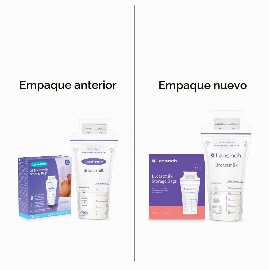 25 Bolsas para almacenar leche materna