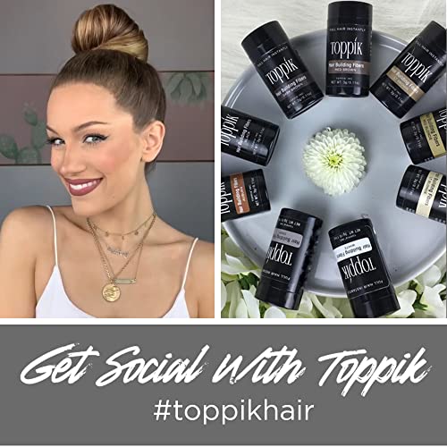 TOPPIK Hair Building Fibers, White, 1.94 oz.