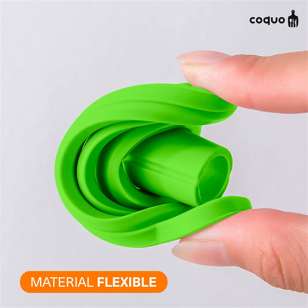 COQUO - Set 2 Piezas - Embudos Plegables de Silicón Calidad Premium (Verde)