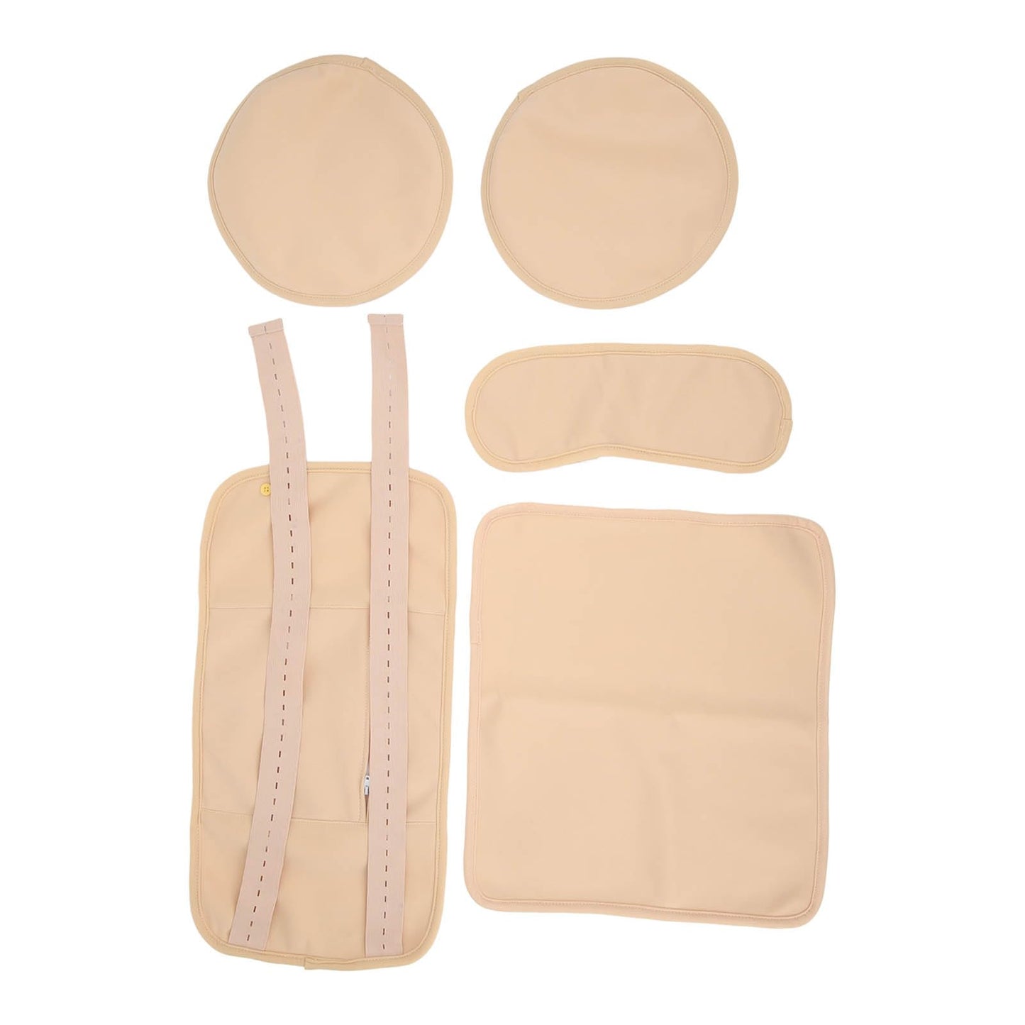Kit de Paquete de Aceite de Ricino, Previene Fugas Tamaño Reutilizable Ajuste Correa Elástica de Envoltura de Aceite de Ricino para el Cuello (Caqui)