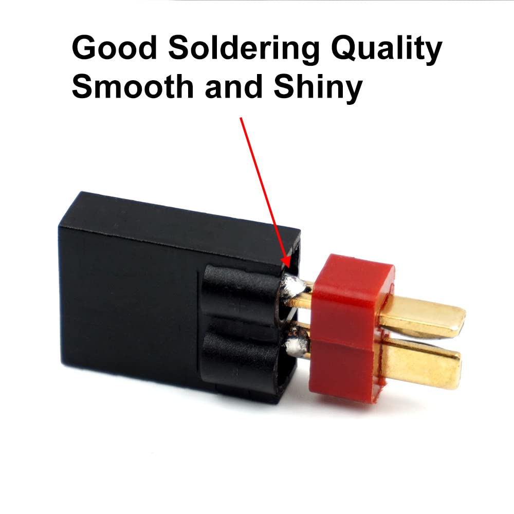 Adaptador de conector macho Deans T, compatible con convertidor inalámbrico TRX, para cargador de batería RC
