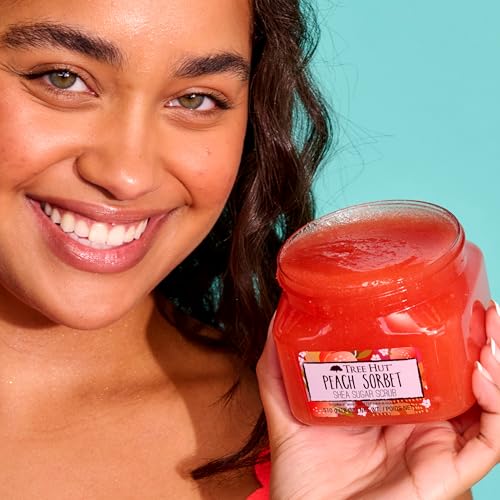 Exfoliante Corporal Tree Hut Durazno con Manteca de Karité y Azúcar Natural