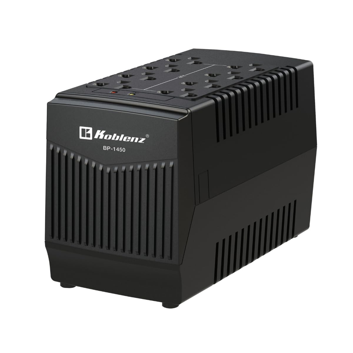 Koblenz Regulador Electrónico de Voltaje de 1450 VA / 700 W con 8 Contactos Regulados, Supresor de Picos, Ideal para Televisiones y Computadoras, para Hogar y Oficina BP-1450