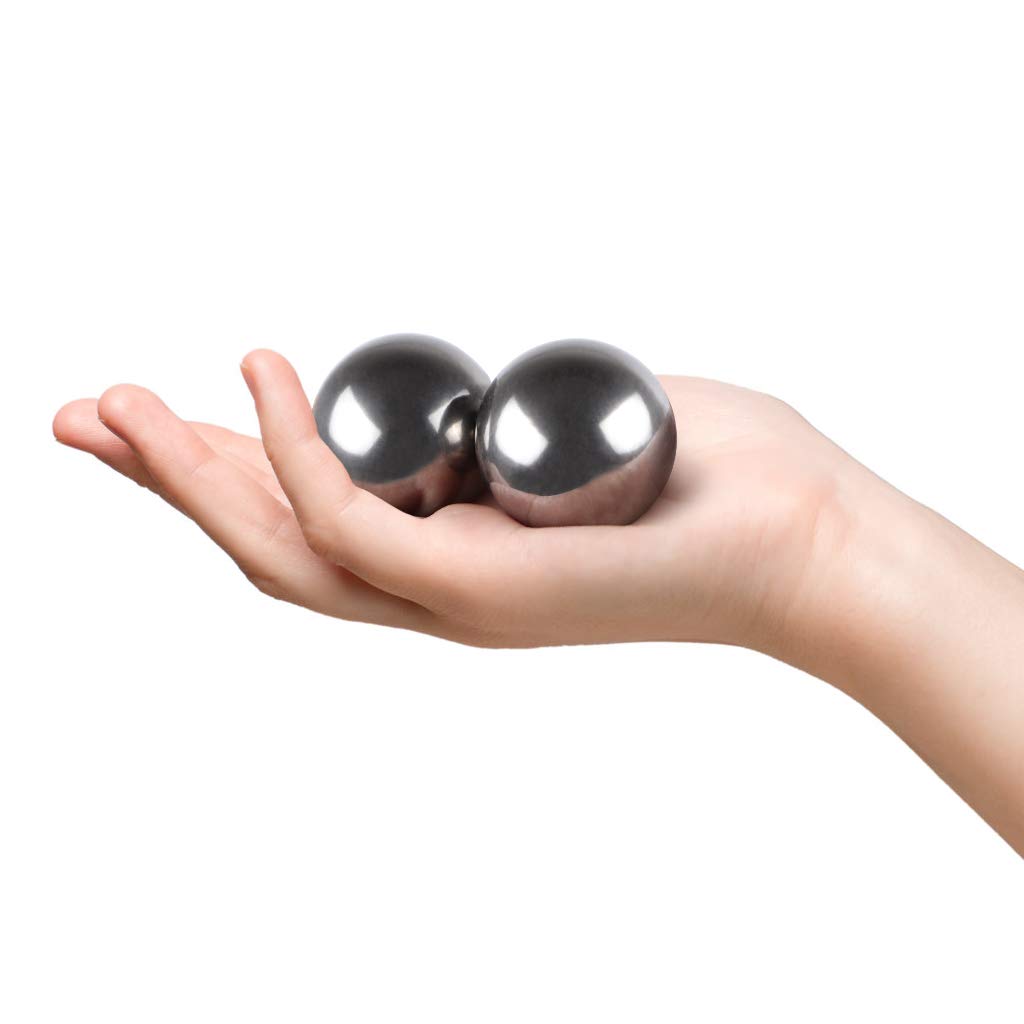 Bolas de Acero Inoxidable MDLUU Plata para Meditación y Alivio del Estrés