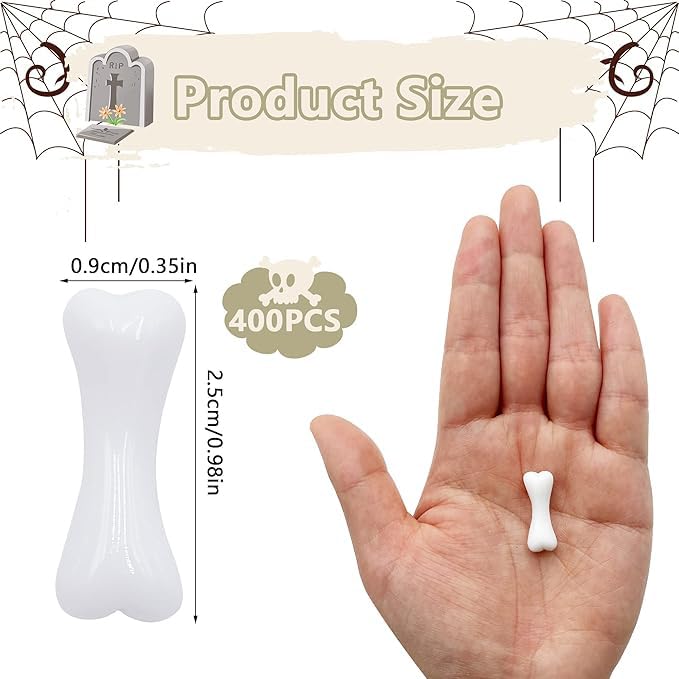 Mini Huesos XIPEGPA Blancos para Manualidades y Decoración de Esqueleto