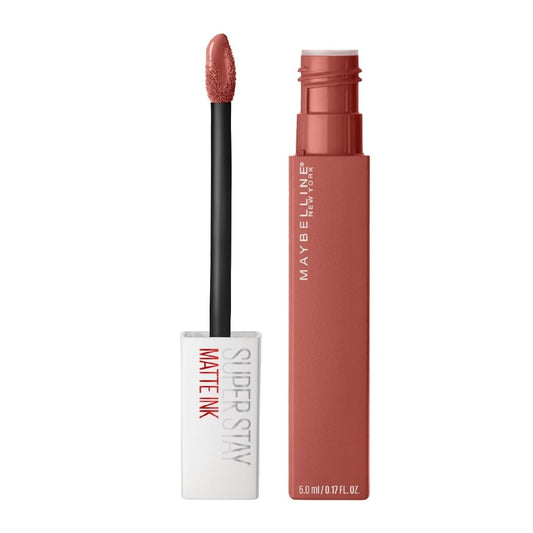 Maybelline Labial líquido matte de larga duración, Superstay Matte Ink City Edition tono Self-starter 130, 5g