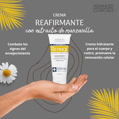 Crema Anti-Edad con Retinol y Te Verde | Reafirma y Hidrata la Piel | 59ml - Advanced Clinicals