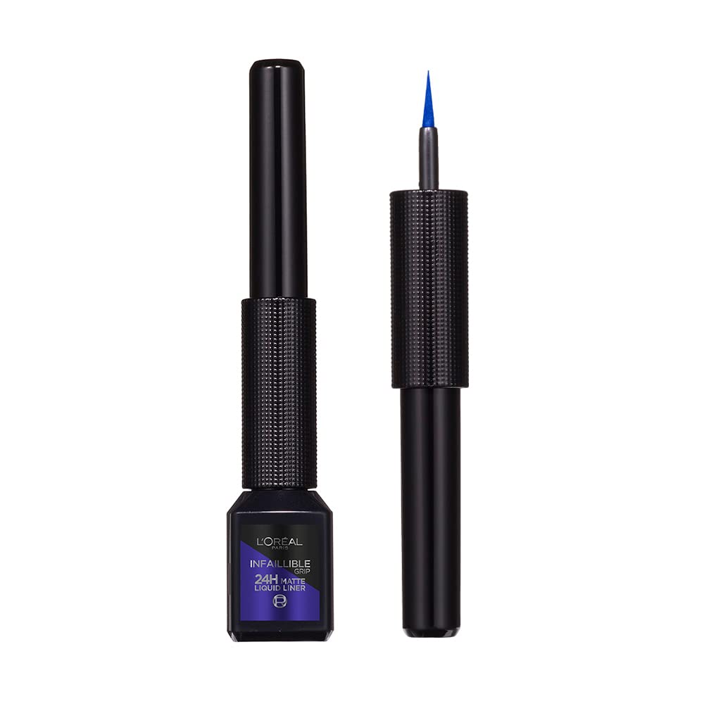 L'Oréal Paris, Delineador de Ojos, Infallible Liquid Matte, 02 Blue