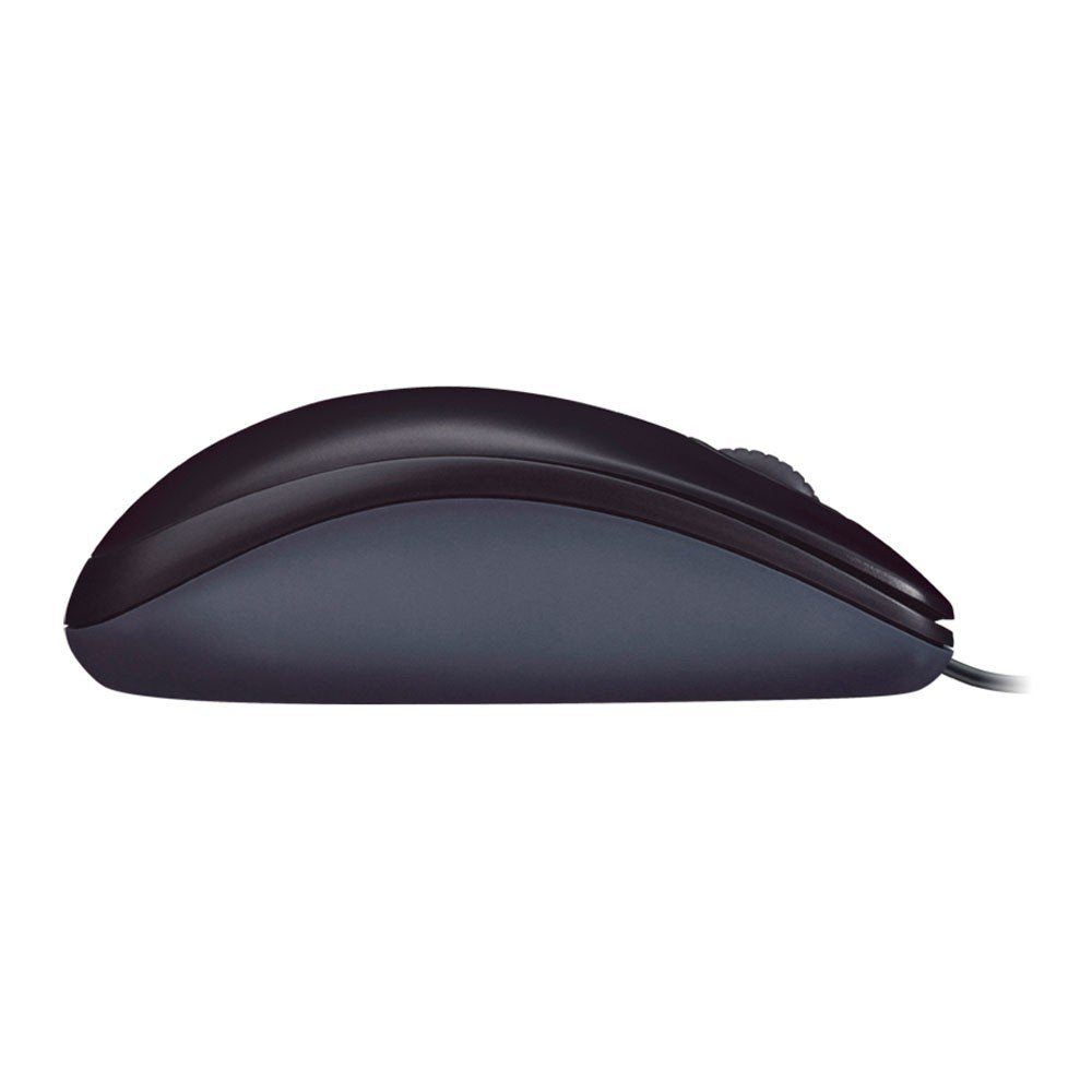 Logitech M90 Mouse con Cable USB, 3 Botones, Seguimiento Óptico, 1000 DPI, Ambidiestro, Compatible con PC, Mac, Laptop - Negro