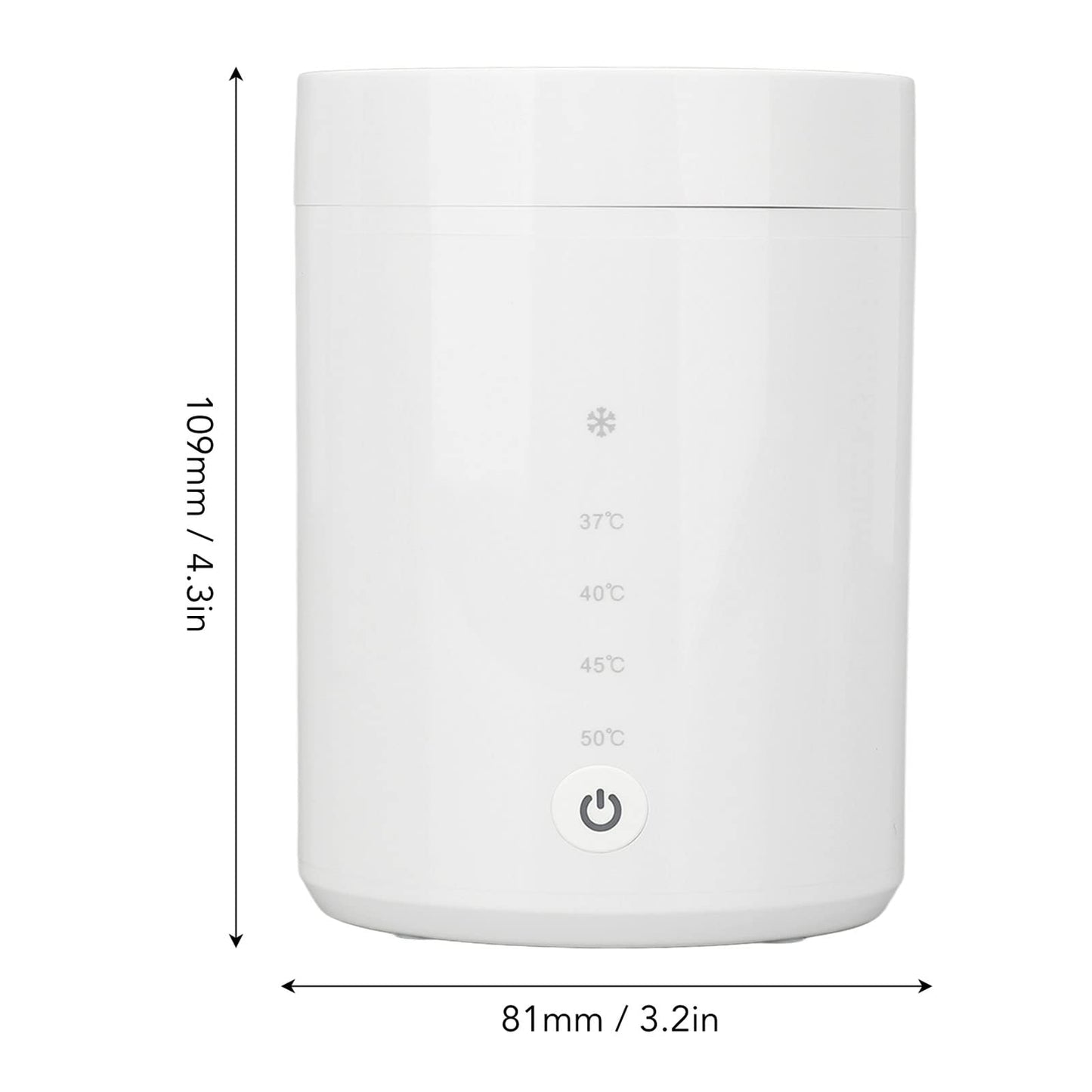 Calentador de Biberones Portátil con 4 Selecciones de Temperatura, Calentamiento Rápido, Batería de 8800 MAh, Fácil de Instalar para Viajar