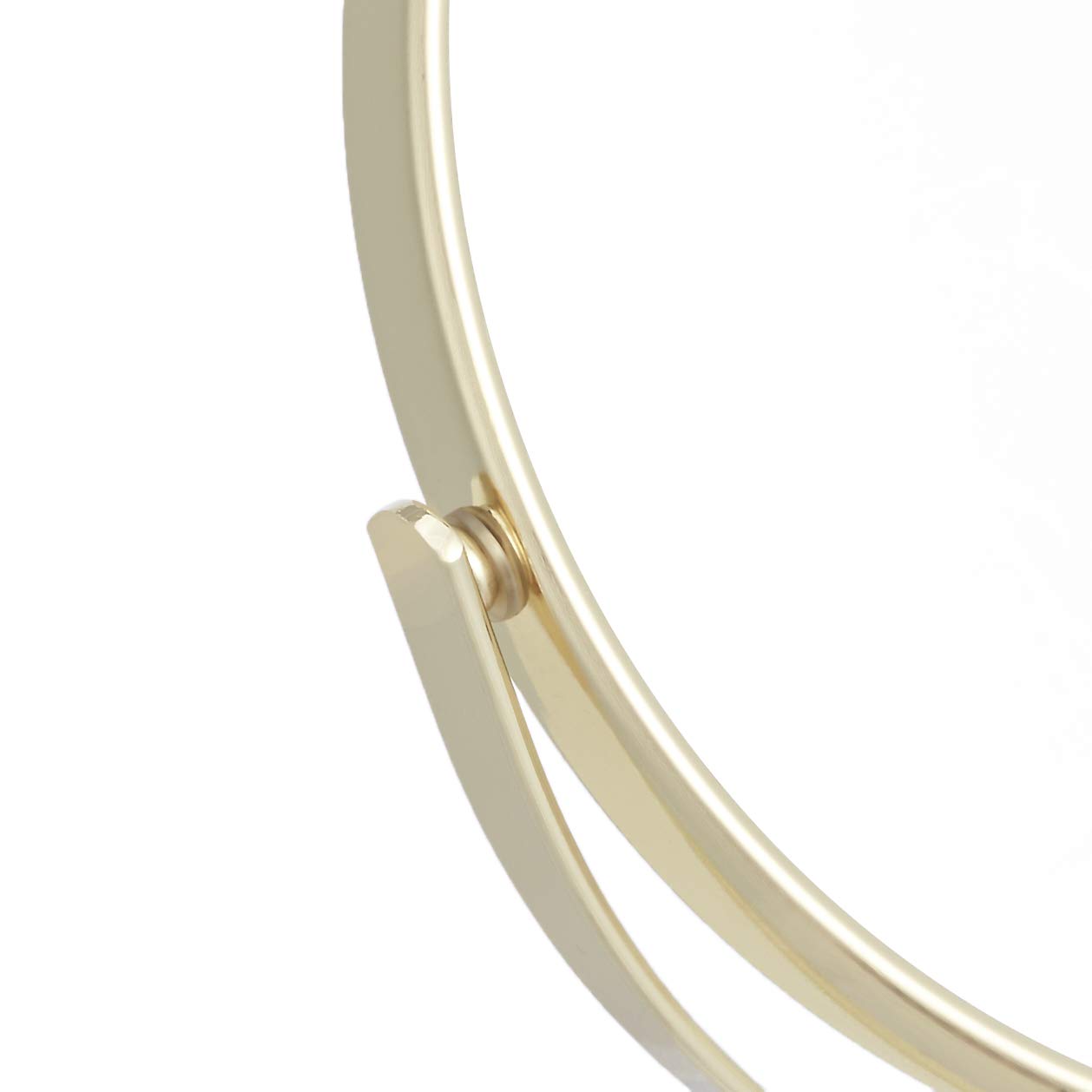 Espejo de maquillaje con aumento 1X/5X para mesa, color dorado - Amazon Basics