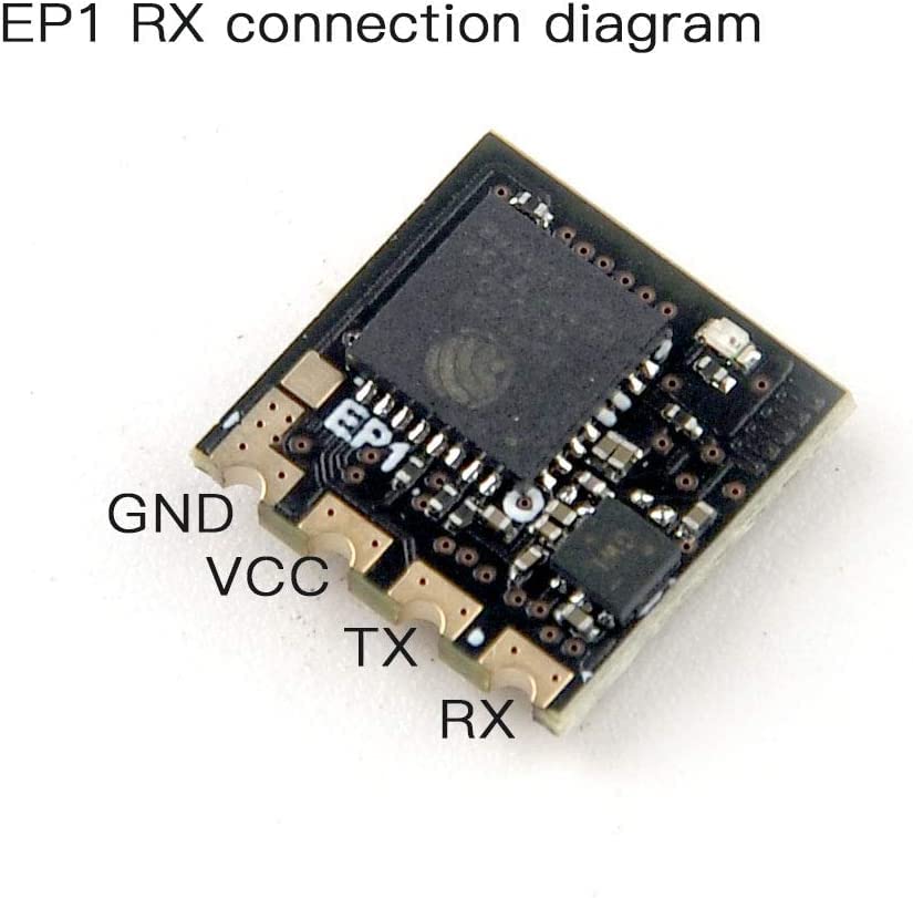 HappyModel Happymodel ELRS PP 2.4GHz RX SX1280 EXPRESSLRS Nano receptor de largo alcance (EP1 RX+EP2RX)