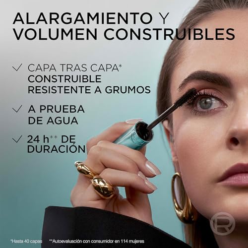 L'Oréal Paris, Mascara de pestañas Paradise Big Deal a prueba de agua, 9.5ML