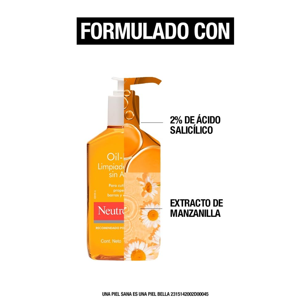 Limpiador Facial Neutrogena Oil Free Sin Aceite 177 ml