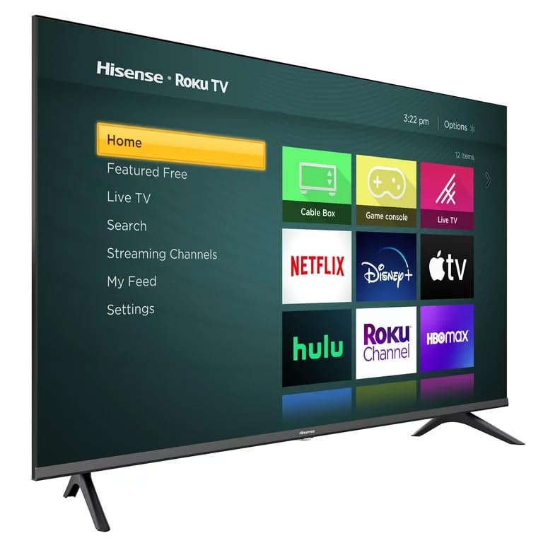 Hisense Television de 43 Pulgadas Class 1080p FHD LED Smart Roku TV Bisel Delgado Modo de Juego Funciona con Asistente de Google y Alexa 43H4030F4 (Reacondicionado)