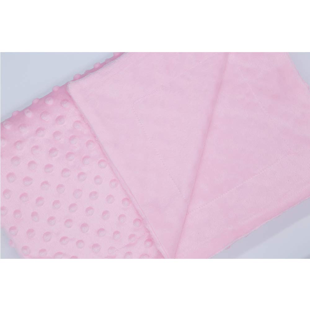 Annlaite - Manta unisex para bebé, suave para bebé, manta de forro polar Sherpa de 30 x 40 pulgadas, color rosa