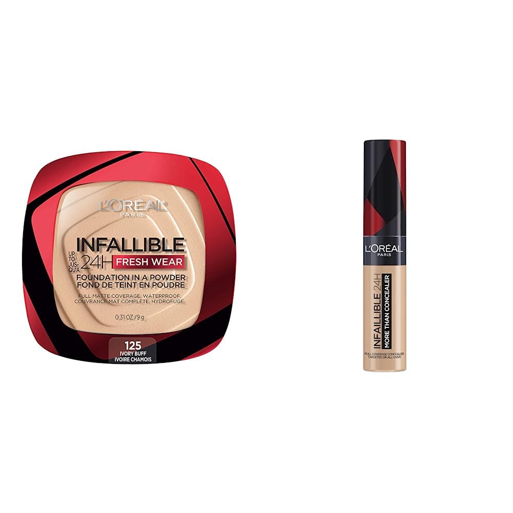 L´Oréal Paris Infallible Base de Maquillaje En Polvo y Limpiador de 200 ml