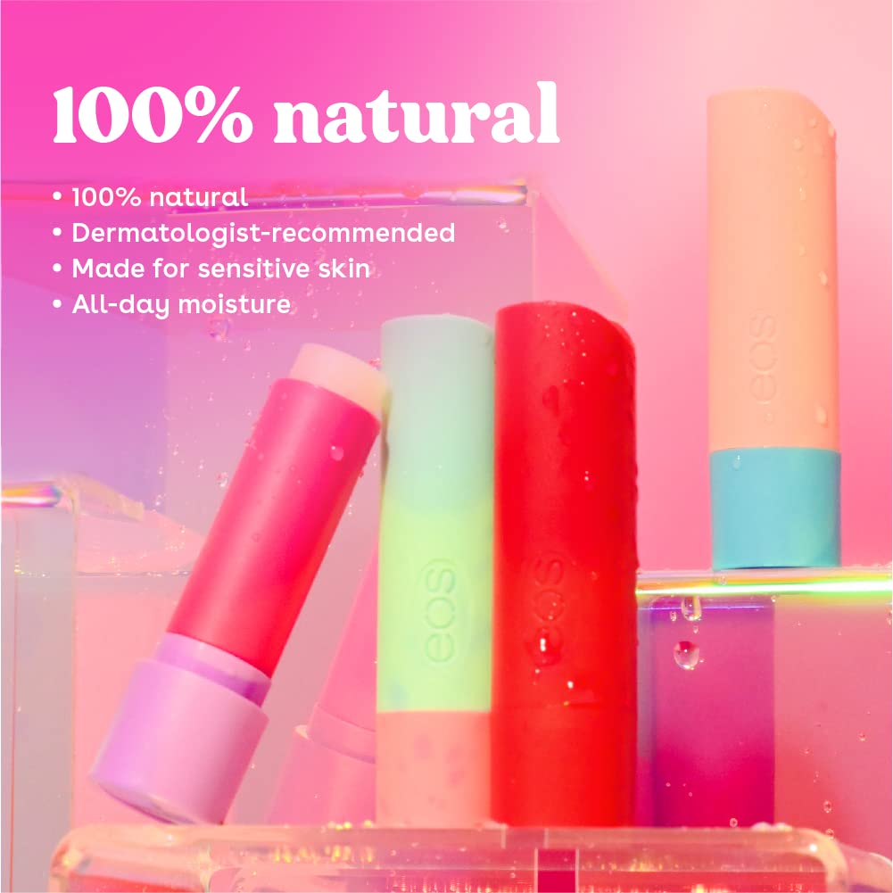 EOS Lip Balm - Bálsamo labial EOS Visibly Soft Sphere, leche de coco, hidratación duradera, 0.25 onzas