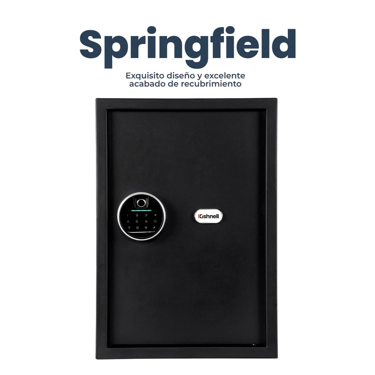 Kishnell | Caja Fuerte Seguridad Grande Huella Y Luz Sprinfrield 50FDE