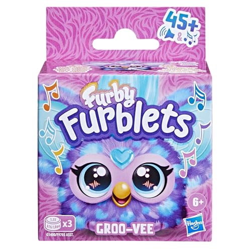 Furby Furblets - Miniamigo Groo-Vee - Morado - Peluches electrónicos para niños y niñas a Partir de 6 años