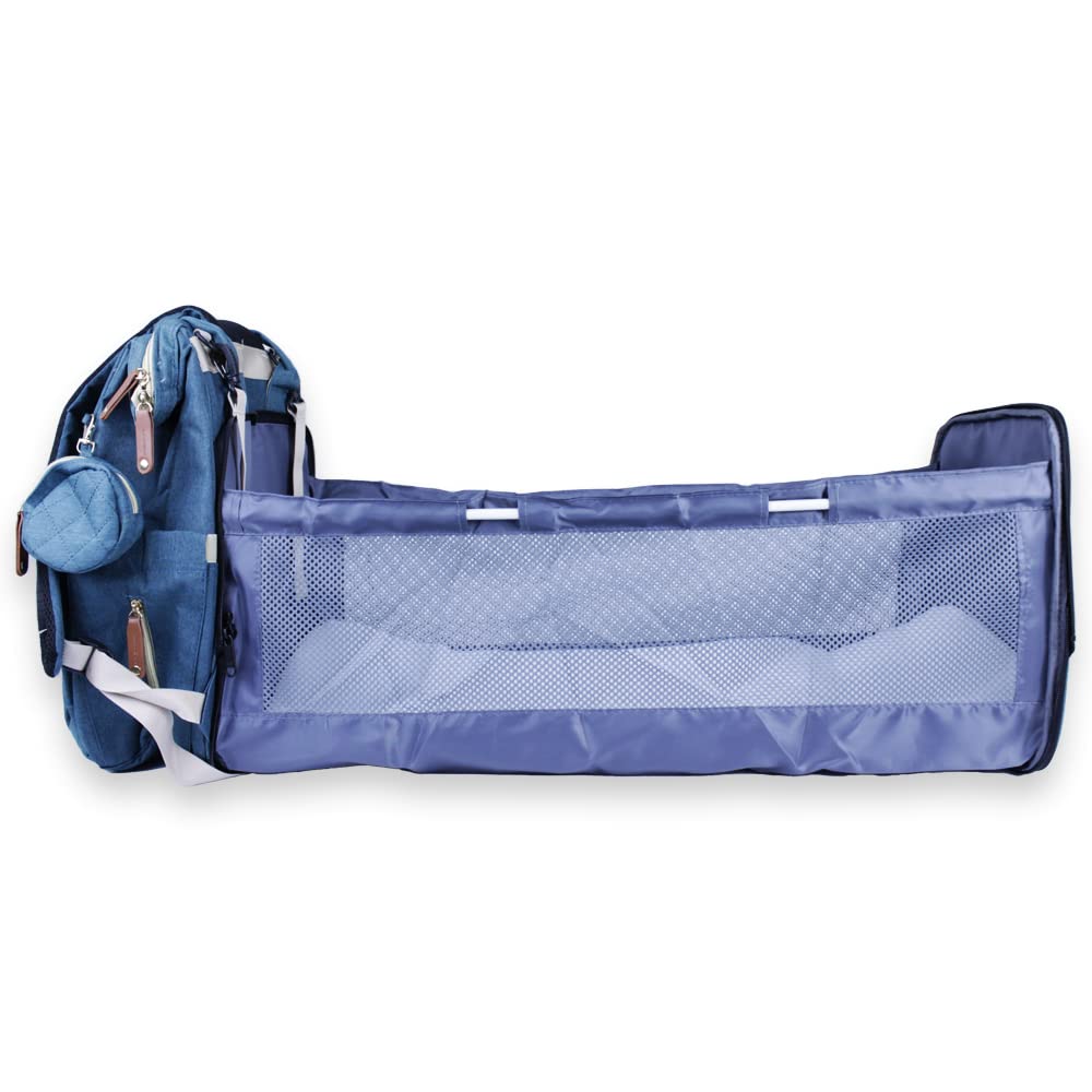 Mochila Pañalera con estación de cambio para pañales, Gran Capacidad con Múltiples Compartimentos, Bolsa Multifuncional - Verde