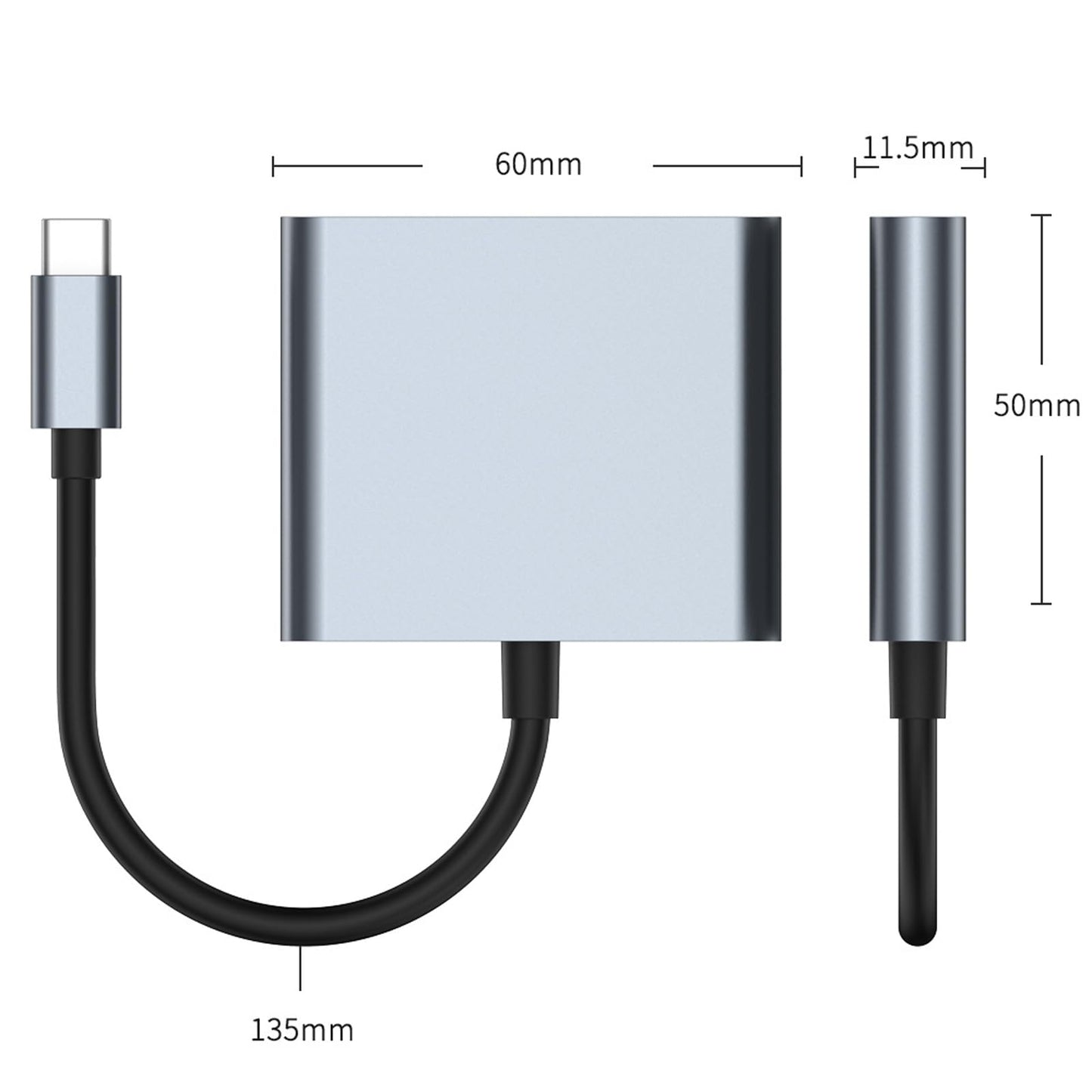 Adaptador USB C WULAR 4K Multipuerto HDMI para MacBook Pro/Air/iPad y más Dispositivos TipoC