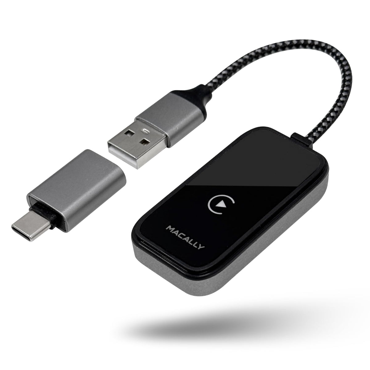 Adaptador Inalámbrico Apple CarPlay iPhone USB C y A para Coches 2017 o Más Nuevos