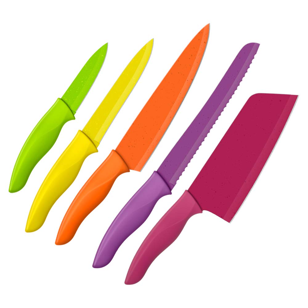 JADECOOK | Smart Pack de Cocina Batería de cocina Jade Smart 5 piezas con mango desmontable y tapa recubrimiento antiadherente libre de productos tóxicos Kit de 5 cuchillos profesionales CV DIRECTO