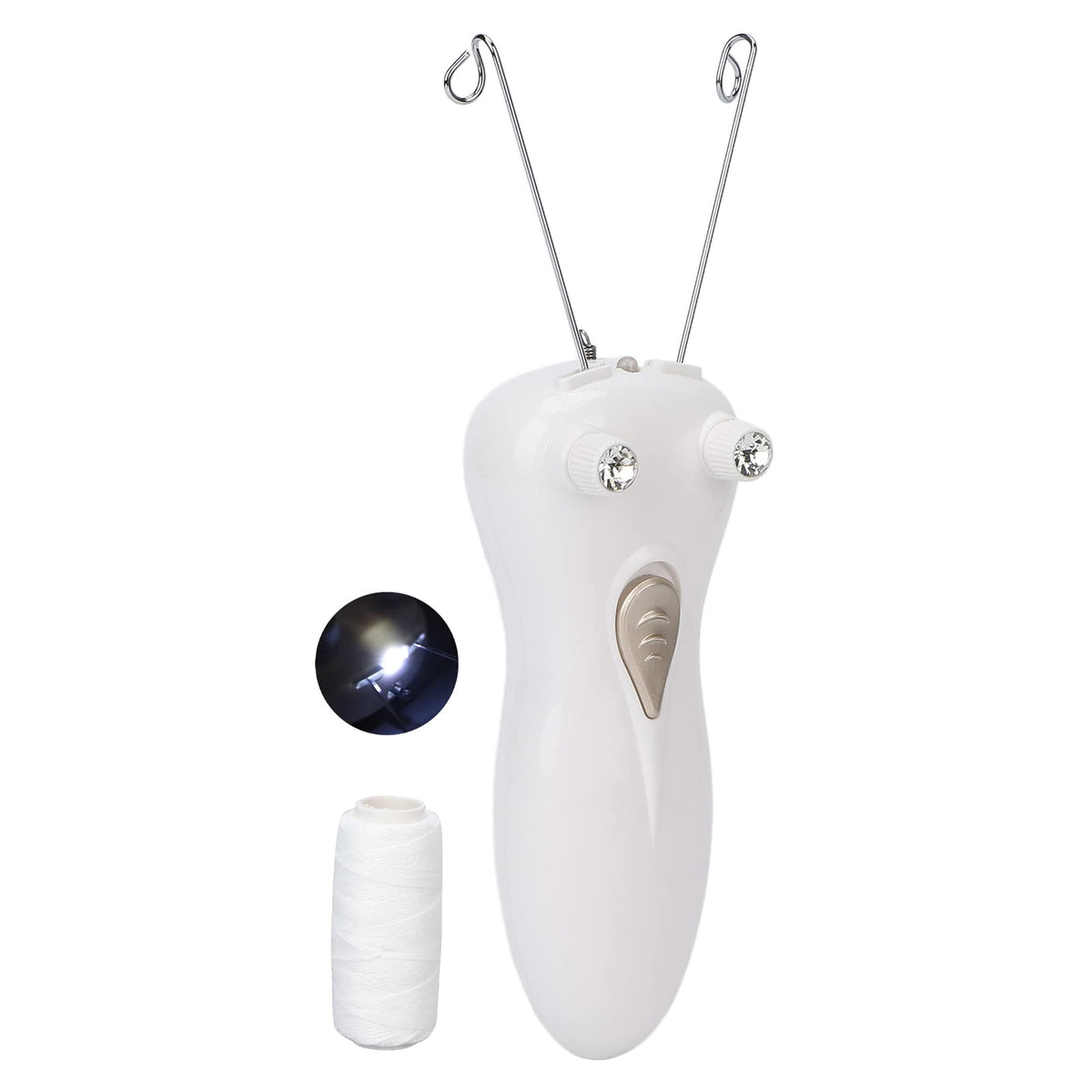Depiladora Facial, Depiladora de Belleza Personal para Damas, Depiladora Eléctrica Inalámbrica de Hilo de Algodón para Labios Superiores, Mejillas, Mentón, Brazo, Pierna, Depilación sin Dolor