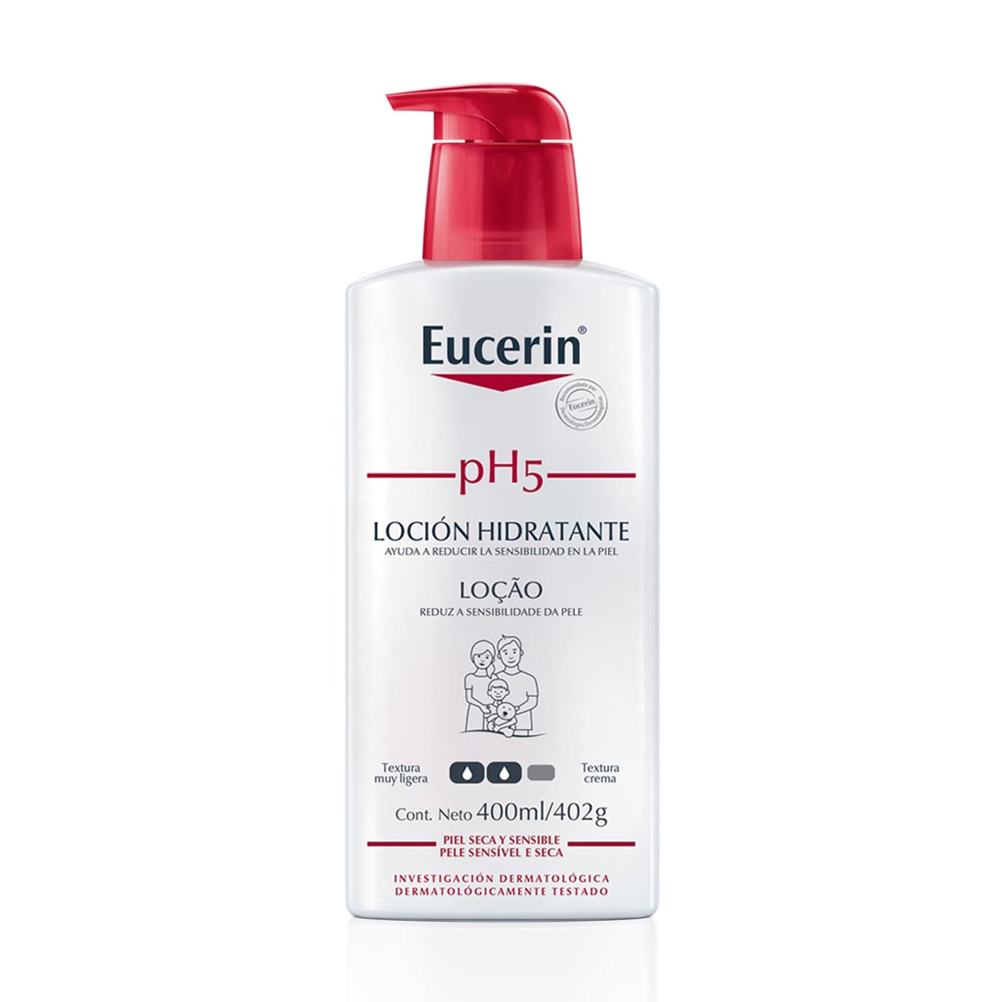 Eucerin Gel limpiador facial piel grasa imperfecciones, 400ml + Ph5 Crema Corporal para Piel Sensible o Seca, 400 ml